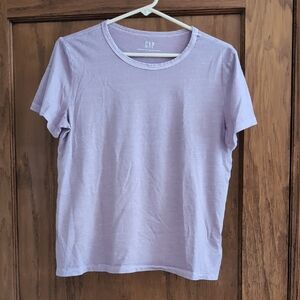 GAP Light Purple Short Sleeve Tee, Size Small